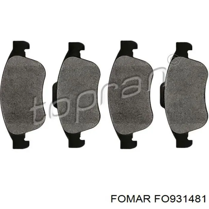 Sapatas do freio dianteiras de disco Fomar Roulunds FO931481 preço, a partir de 32,86 USD