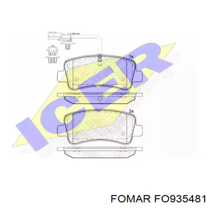 Compre FO935481 Fomar Roulunds Sapatas do freio traseiras de disco