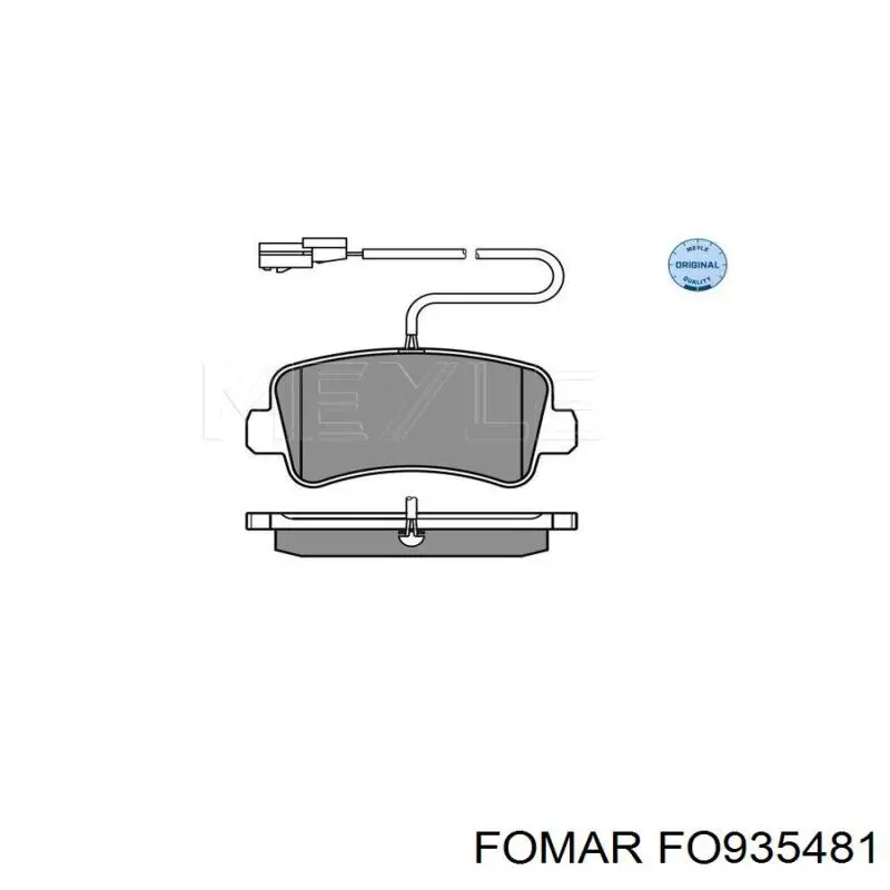 Sapatas do freio traseiras de disco Fomar Roulunds FO935481 preço, a partir de 32,50 USD