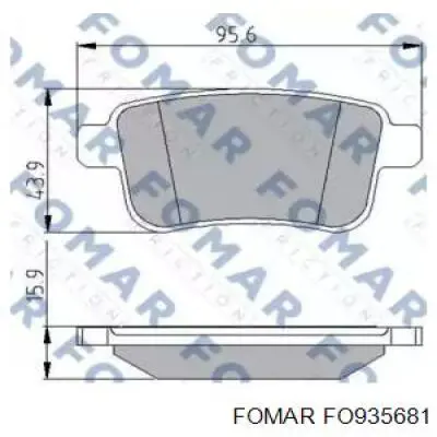 Sapatas do freio traseiras de disco Fomar Roulunds FO935681 preço, a partir de 23,66 USD
