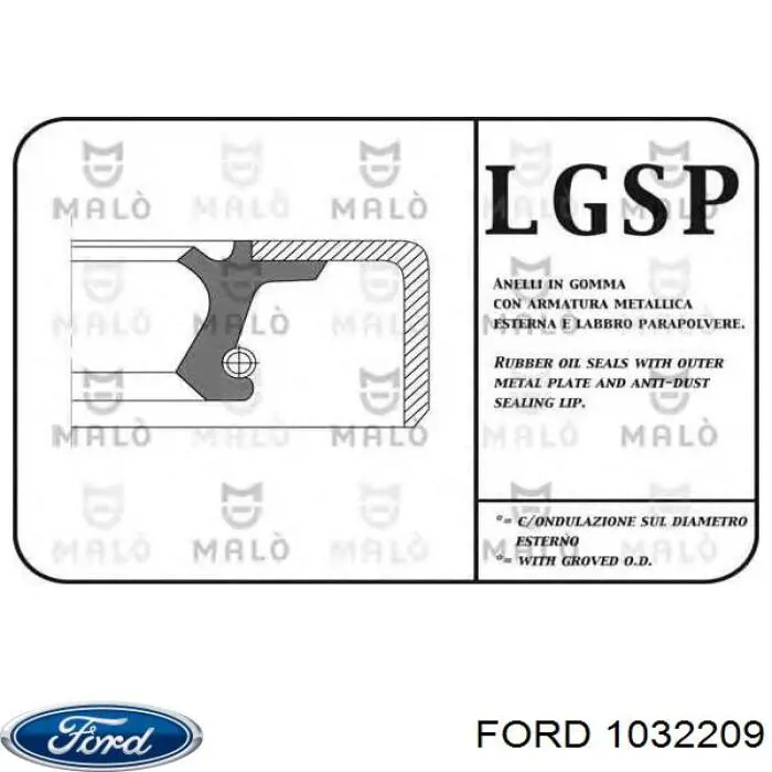 Compre V93HF6701AA Ford Vedação traseira de cambota de motor
