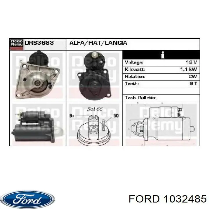 Compre 1032485 Ford Isolamento de ruído da capota
