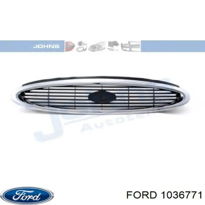  Grelha do radiador Ford Mondeo II sedan (BFP) (1996 - 2000) II