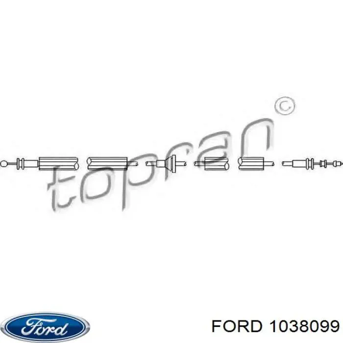 Cabo de abertura da capota Ford 1105950 preço, a partir de 34,09 USD