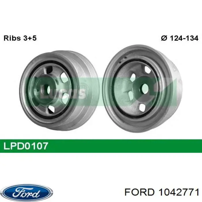 Polia de cambota Ford 1042771 preço, a partir de 191,70 USD