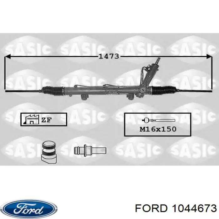 Compre 1044673 Ford Cremalheira da direção