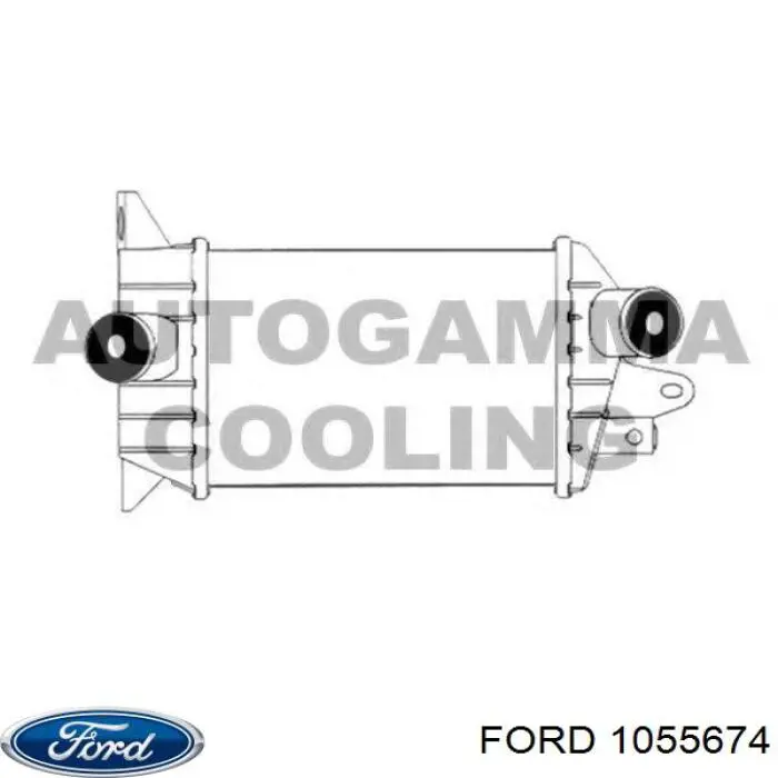 Radiador de intercooler Ford Transit IV E