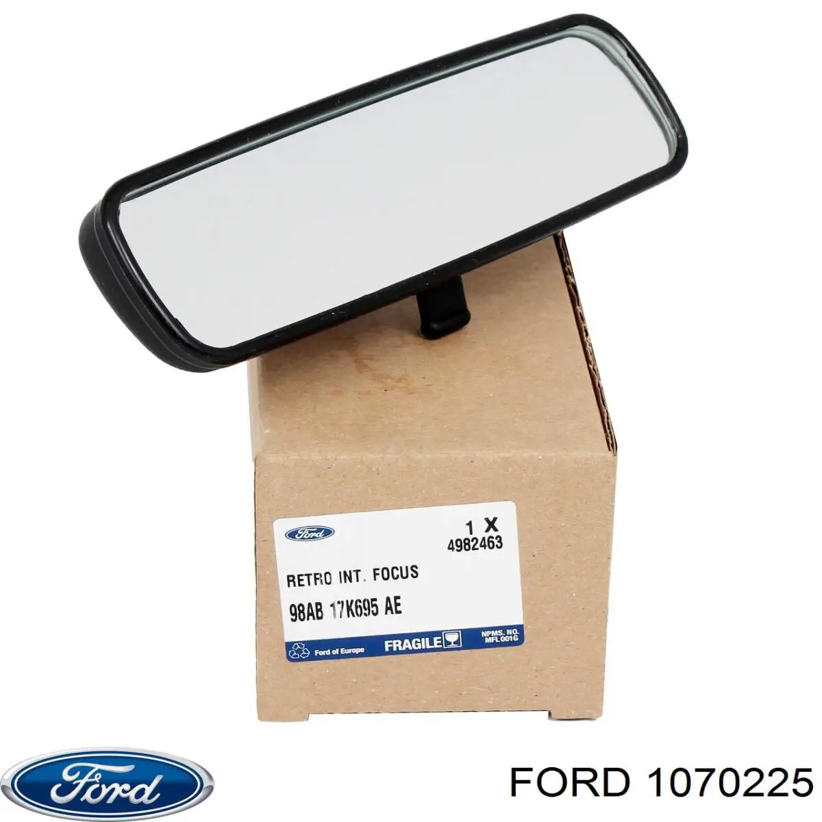 98AB17K695AE Ford Espelho de retrovisão