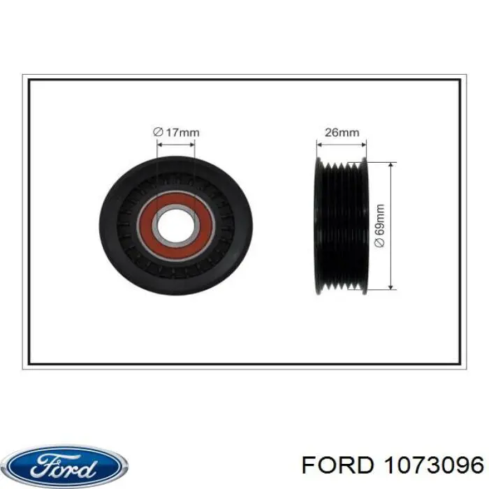 Compre 1073096 Ford Reguladora de tensão da correia de transmissão