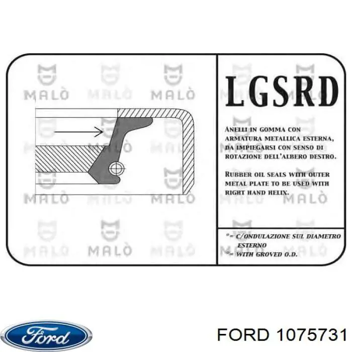 Vedação da Caixa Automática de Mudança (de árvore de saída/primária) Ford 1075731 preço, a partir de 7,99 USD