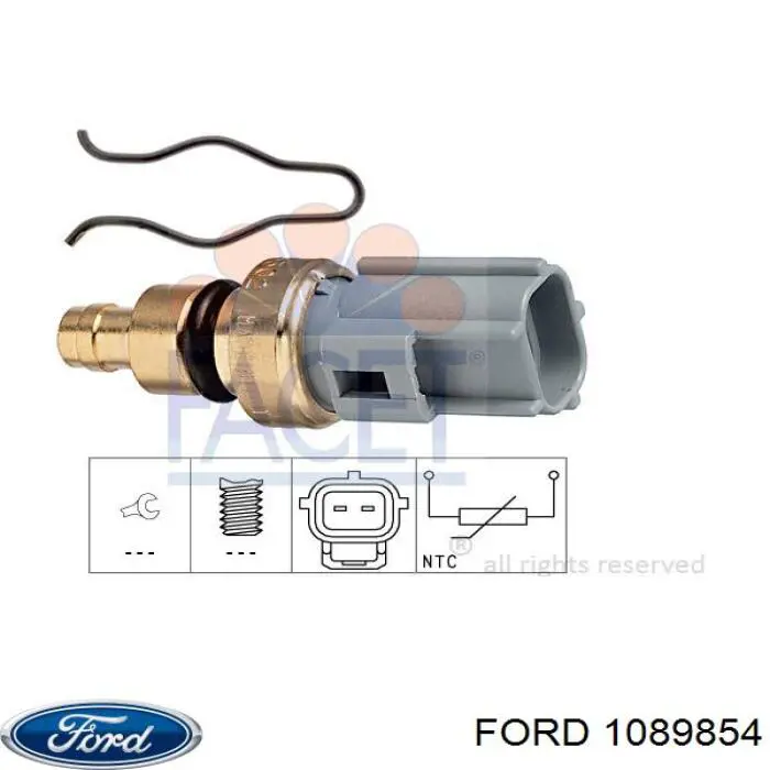 Compre 1089854 Ford Sensor de temperatura do fluido de esfriamento