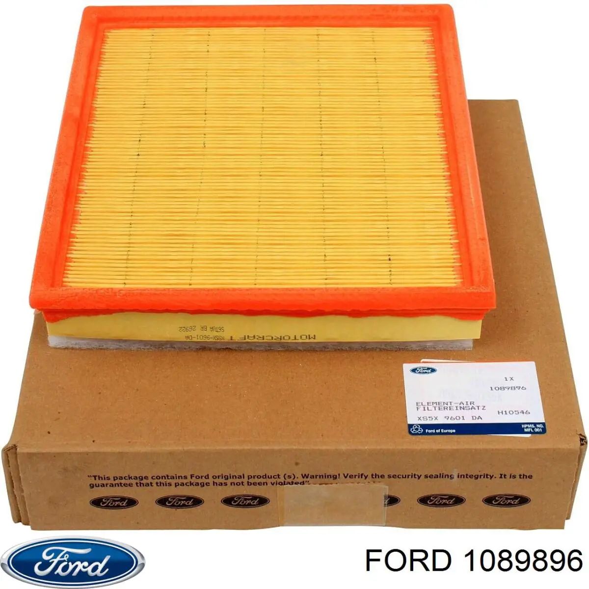 1089896 Ford Filtro de ar