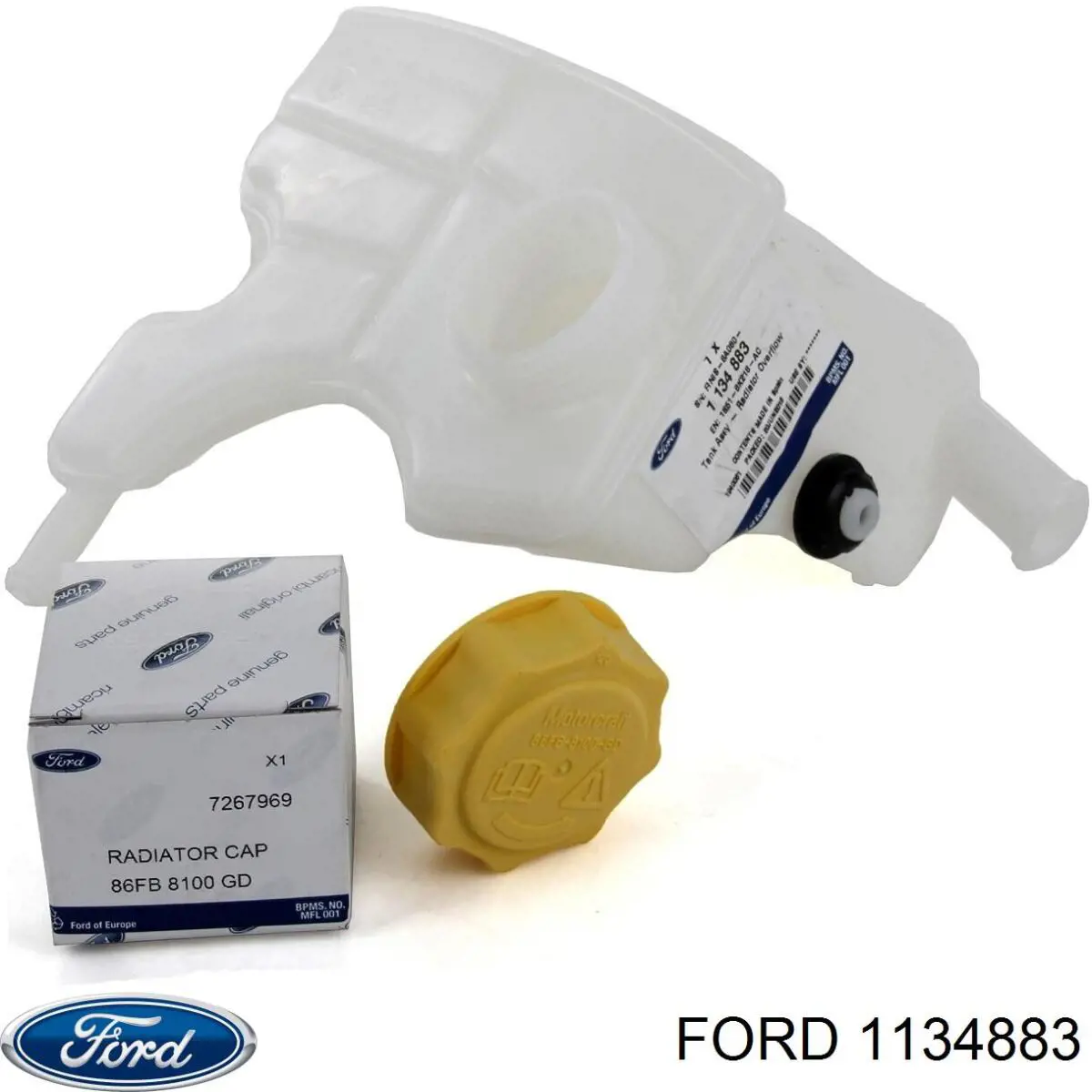 Compre 1134883 Ford Tanque de expansão do sistema de esfriamento