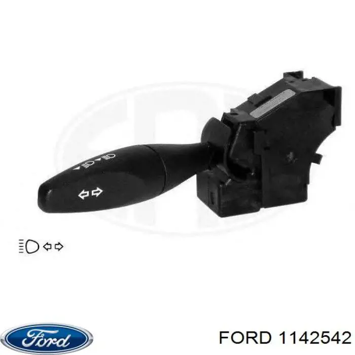 1142542 Ford Comutador esquerdo instalado na coluna da direção