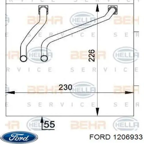 Compre 1206933 Ford Vaporizador de aparelho de ar condicionado