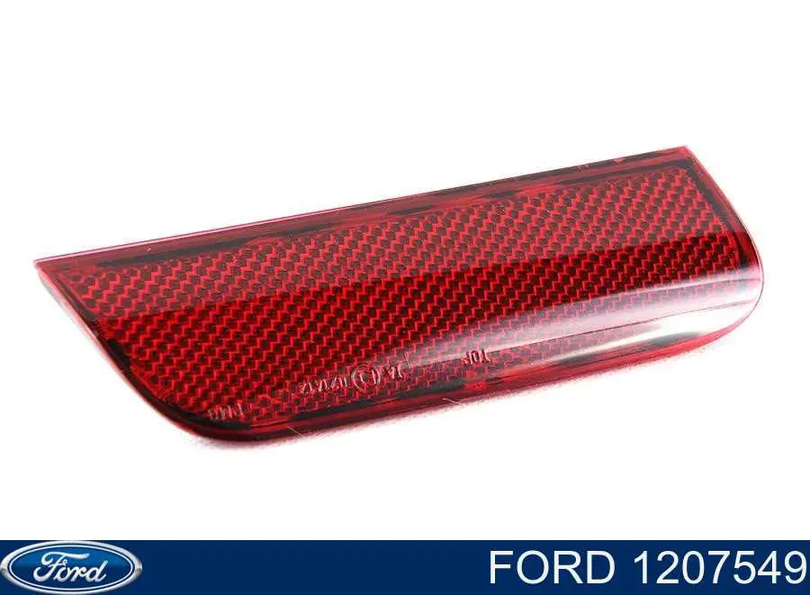 1207549 Ford Retrorrefletor (refletor) do pára-choque traseiro direito