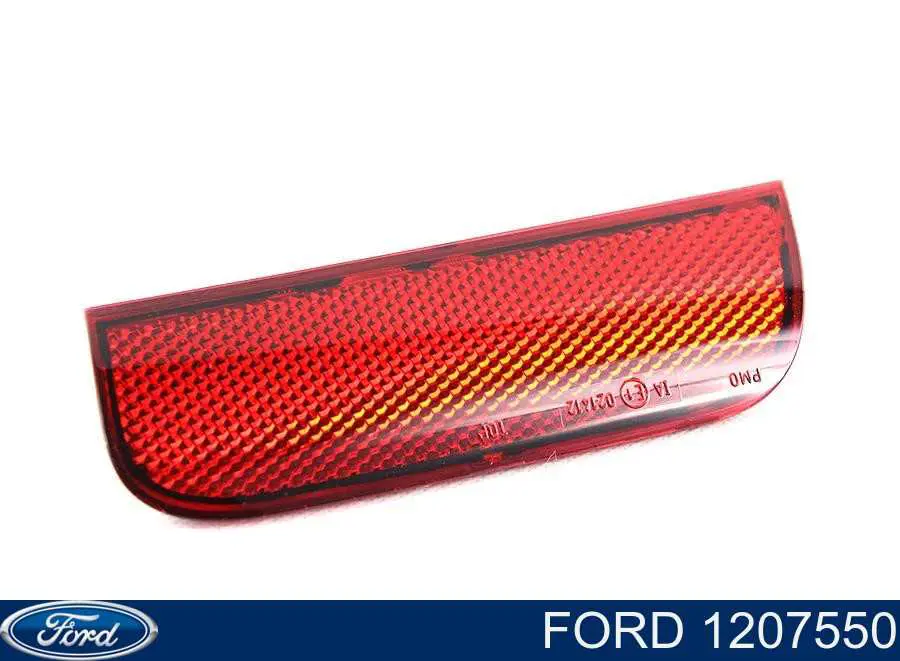1207550 Ford Retrorrefletor (refletor) do pára-choque traseiro esquerdo