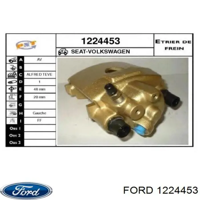 1224453 Ford Moldura de pára-brisas