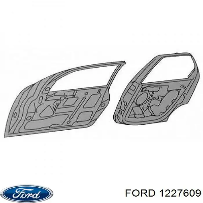 P2S51B20125KA Ford Porta dianteira esquerda