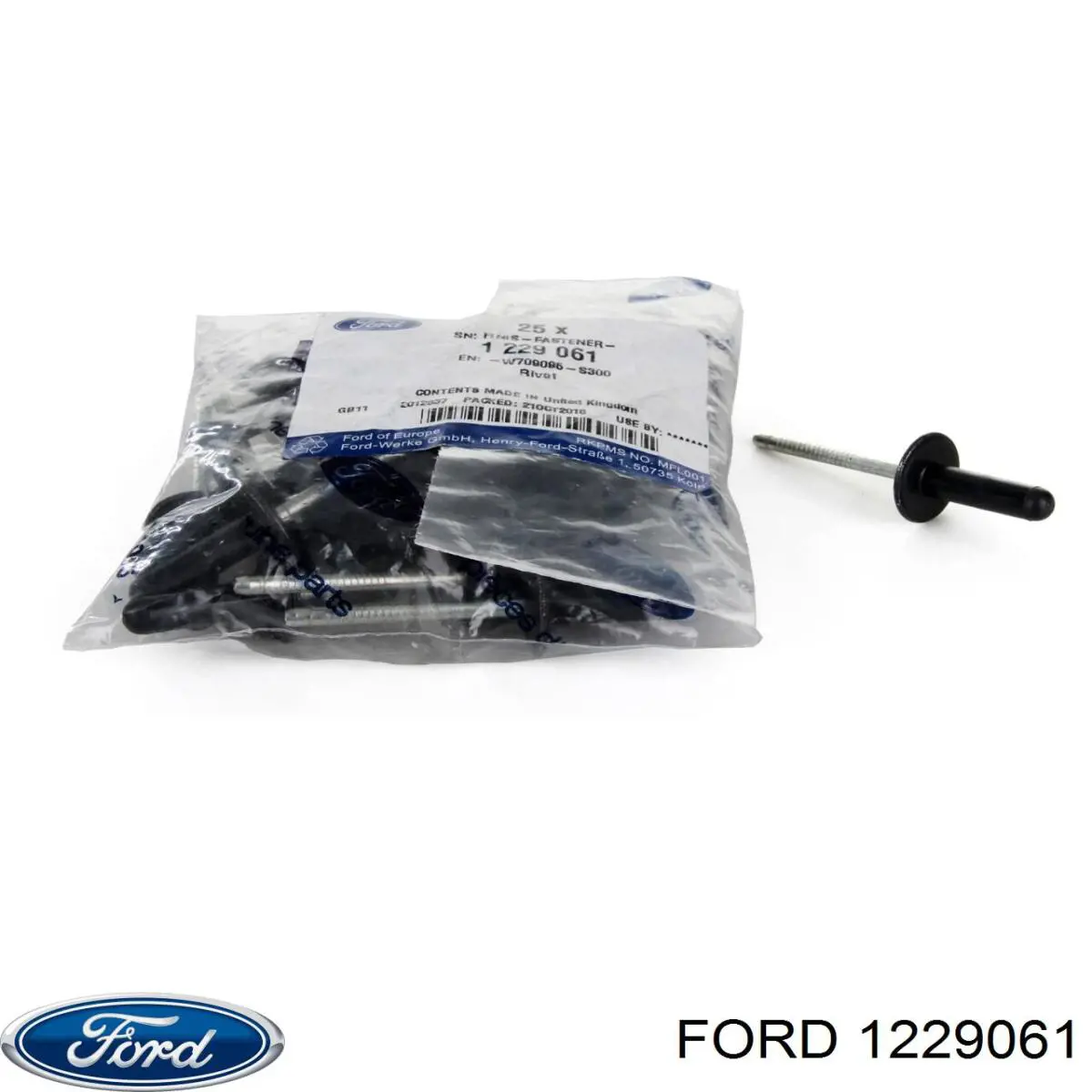 1229061 Ford Braçadeira (cápsula) de fixação de moldura da porta