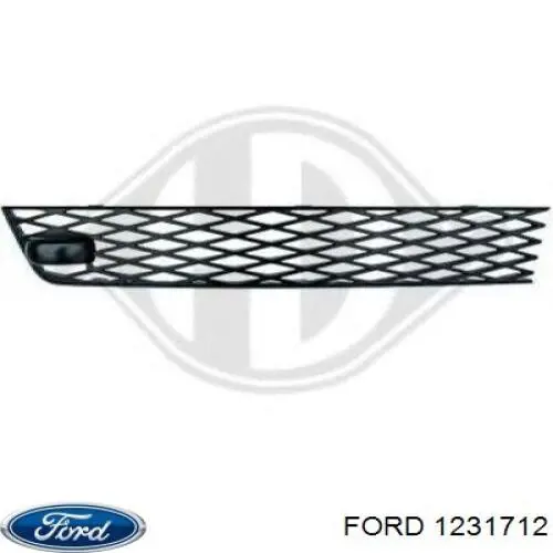 Moldura central do pára-choque dianteiro Ford 1231712 preço, a partir de  