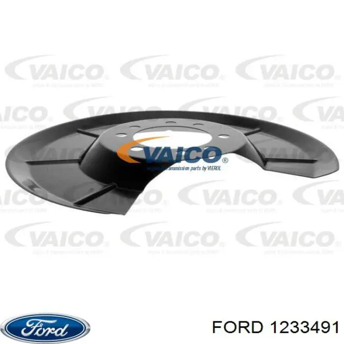1233491 Ford Proteção do freio de disco traseiro