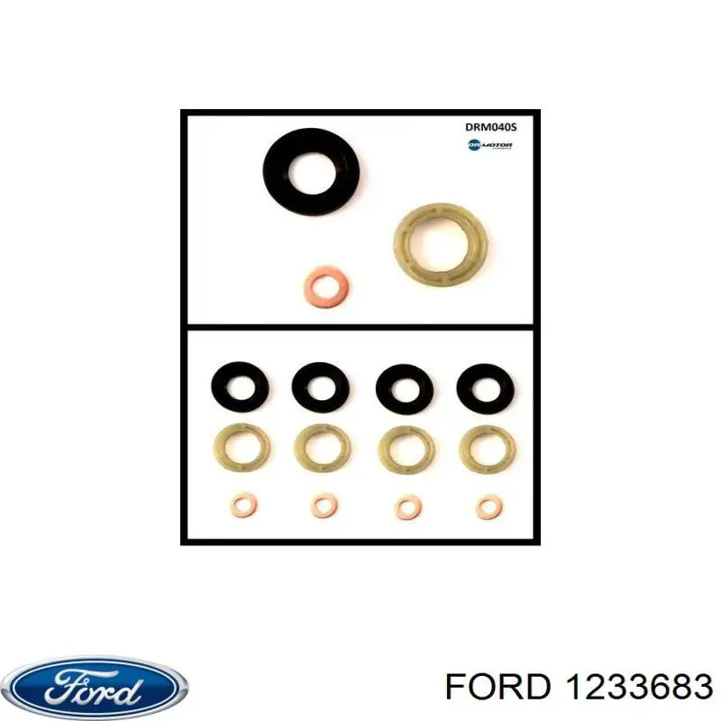 1233683 Ford Anel (arruela) do injetor de ajuste