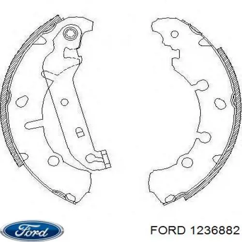 Sapatas do freio traseiras de tambor Ford 1236882 preço, a partir de 39,37 USD