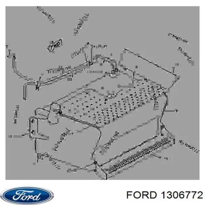 4M515K067CH Ford Viga de suspensão traseira (plataforma veicular)