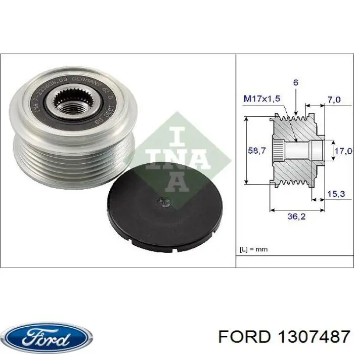 1307487 Ford Gerador
