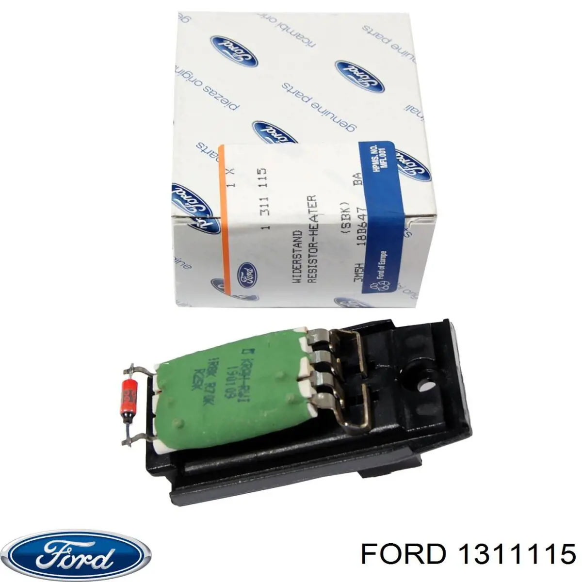 Resistor (resistência) de ventilador de forno (de aquecedor de salão) Ford 1311115 preço, a partir de 15,81 USD