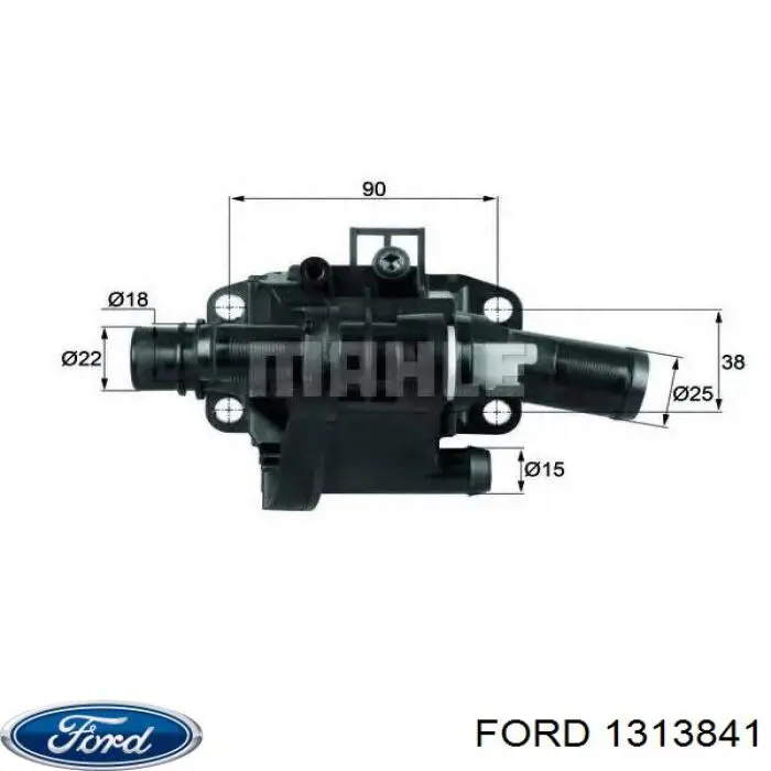 1313841 Ford Caixa do termostato