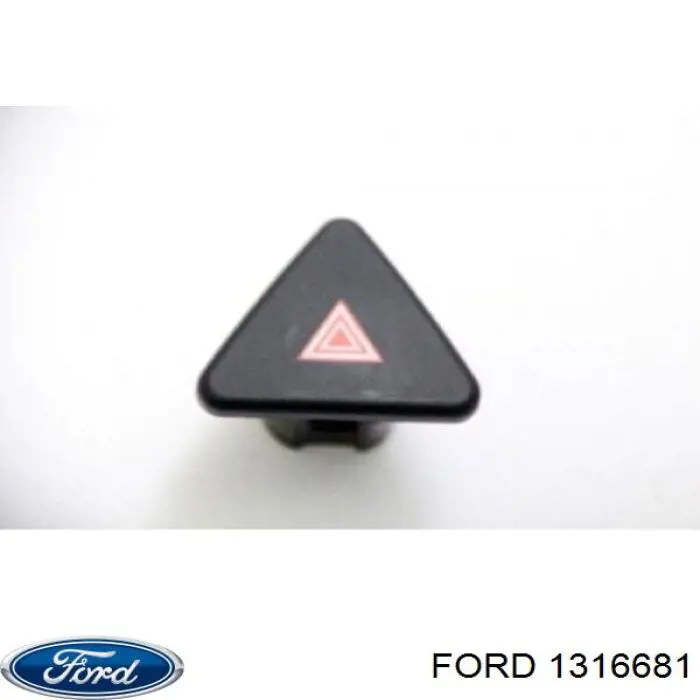 1316681 Ford Botão de ativação do sinal de emergência