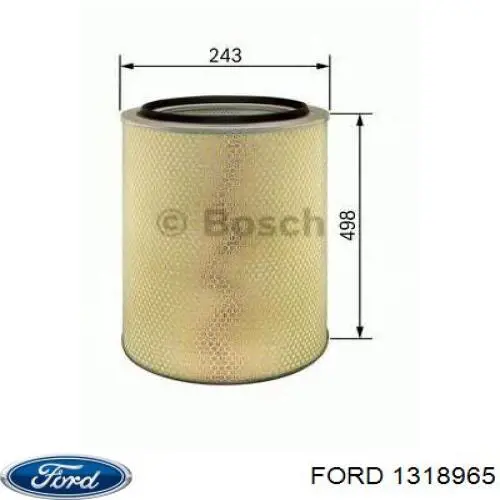 1318965 Ford Comutador esquerdo instalado na coluna da direção