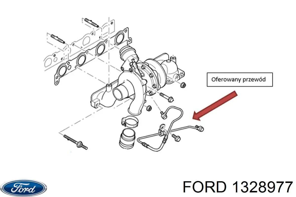 Tubo (mangueira) de fornecimento de óleo de turbina Ford 1480554 preço, a partir de 73,18 USD