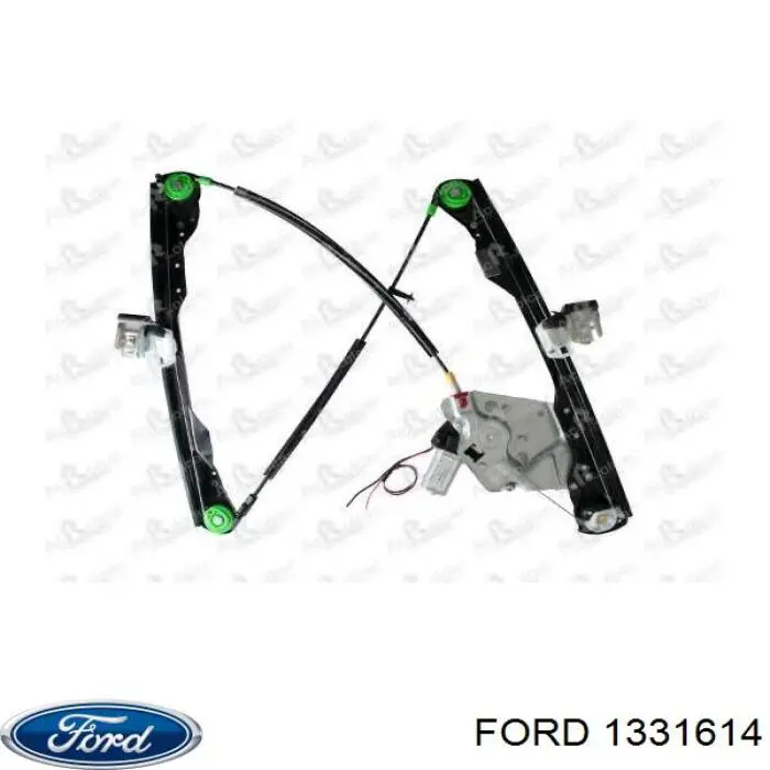 1331614 Ford Mecanismo de acionamento de vidro da porta dianteira esquerda