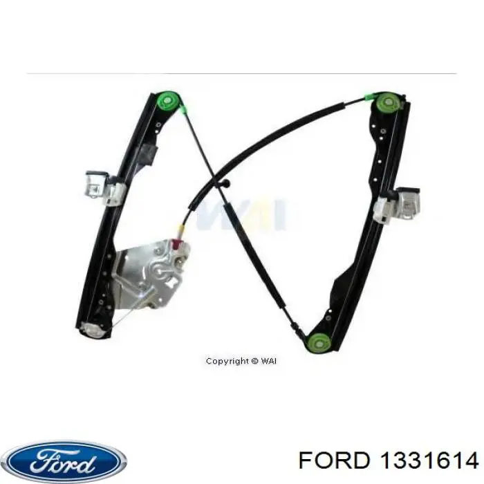 Mecanismo de acionamento de vidro da porta dianteira esquerda Ford 1331614 preço, a partir de 61,15 USD