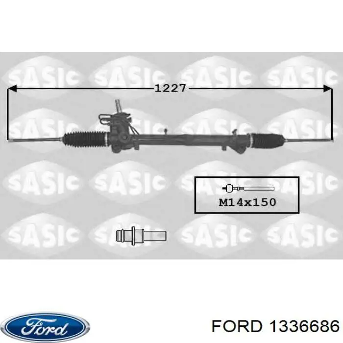 Cremalheira da direção Ford 1336686 preço, a partir de 208,05 USD