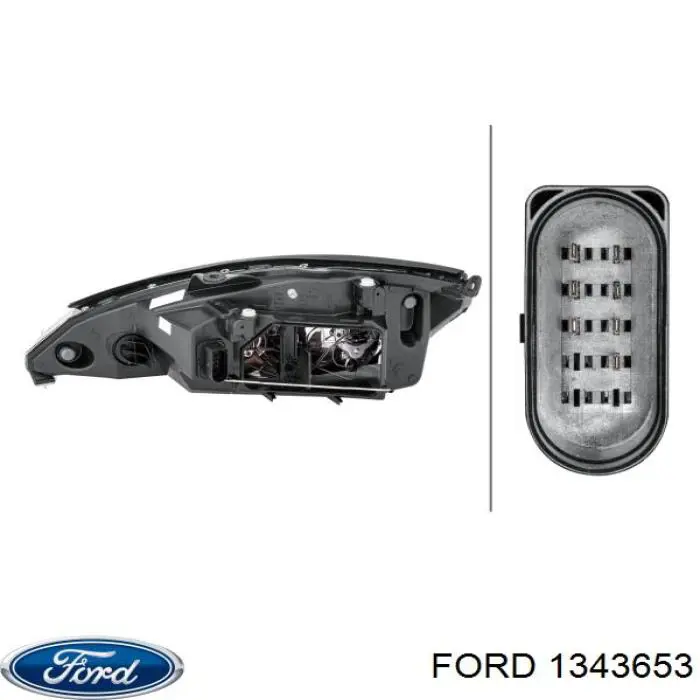 Compre 1343653 Ford Luz direita
