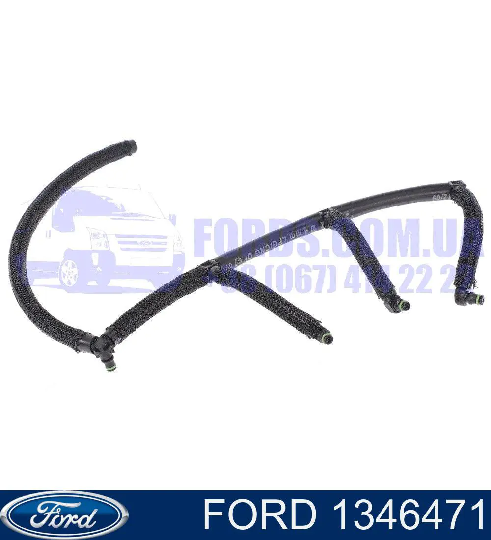 1346471 Ford Tubo de combustível, inverso desde os injetores