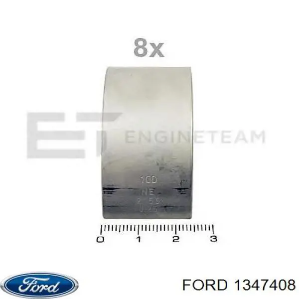 Compre 4C1Q6211AAA Ford Folhas inseridas de cambota de biela, kit, padrão (STD)