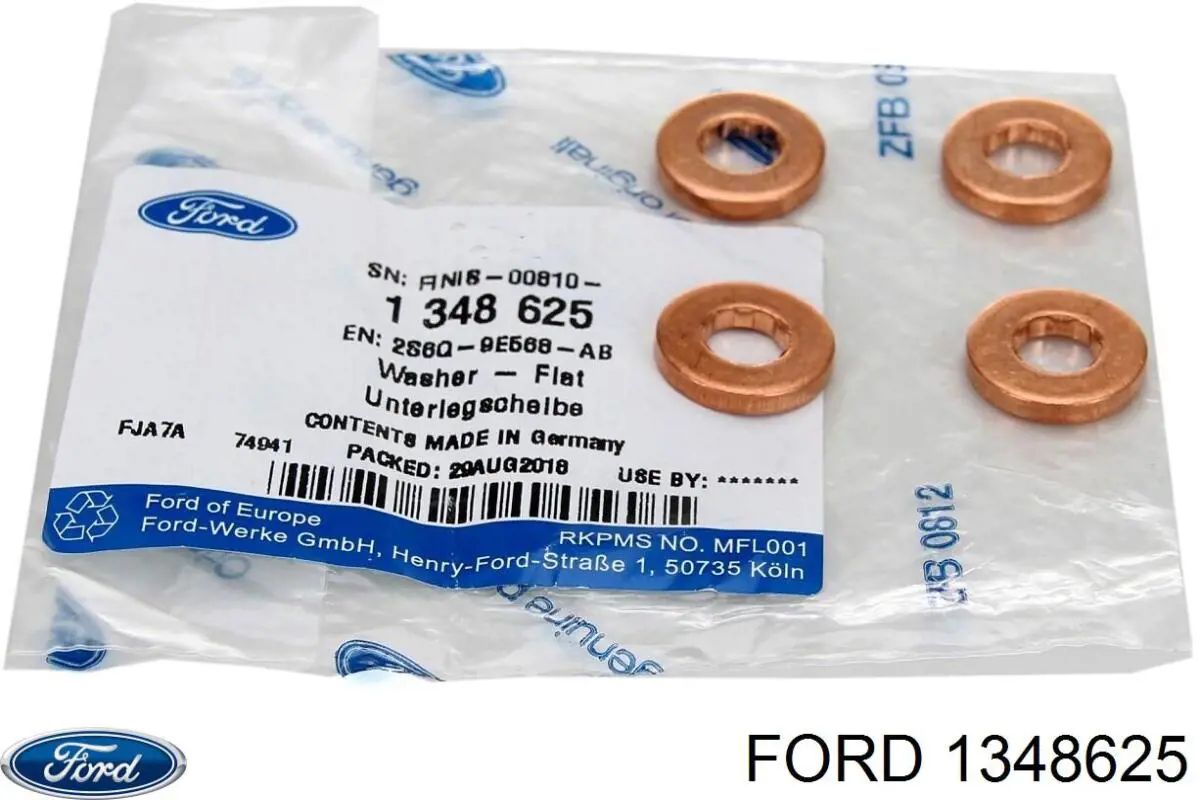 Compre 1348625 Ford Anel (arruela) do injetor de ajuste