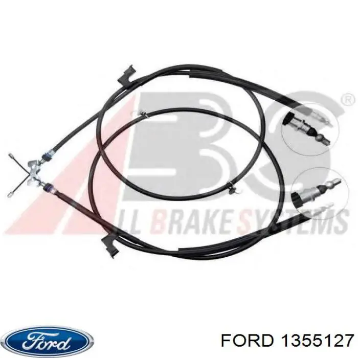1355127 Ford Cabo traseiro direito/esquerdo do freio de estacionamento