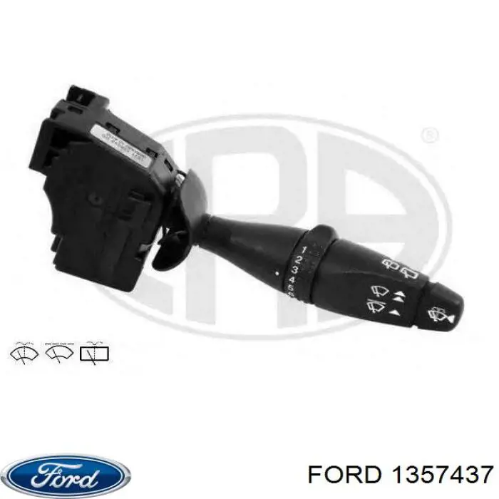1357437 Ford Comutador direito instalado na coluna da direção