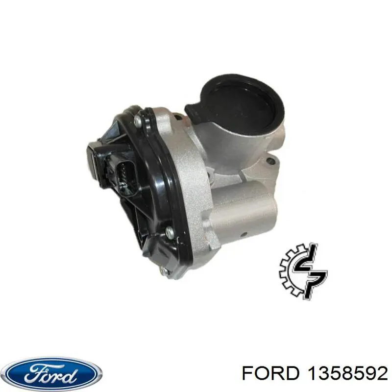 1358592 Ford Válvula de borboleta montada