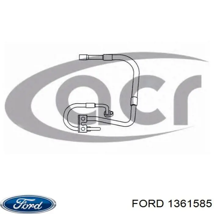 Mangueira de aparelho de ar condicionado, desde o compressor até o radiador Ford 1361585 preço, a partir de 75,29 USD