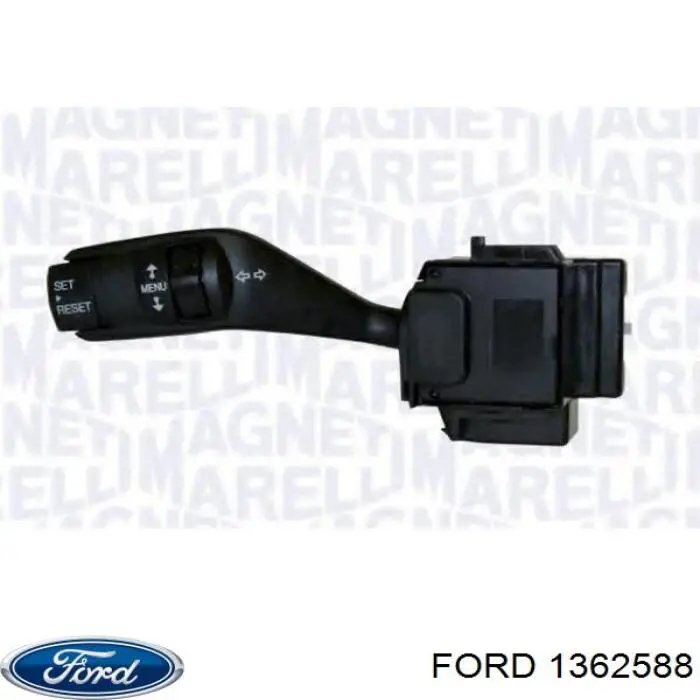 1362588 Ford Comutador esquerdo instalado na coluna da direção