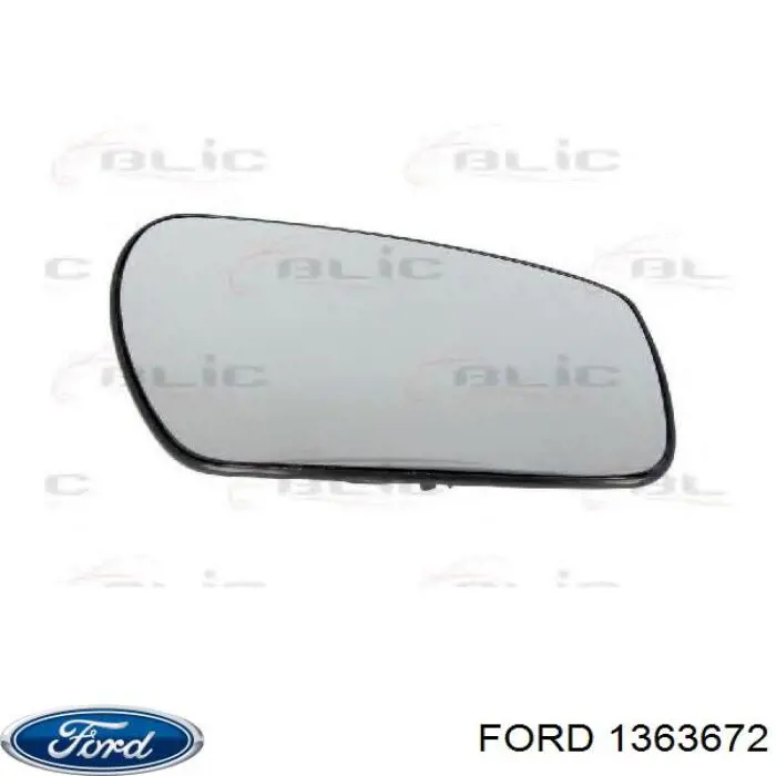 Compre 1363672 Ford Elemento espelhado do espelho de retrovisão direito