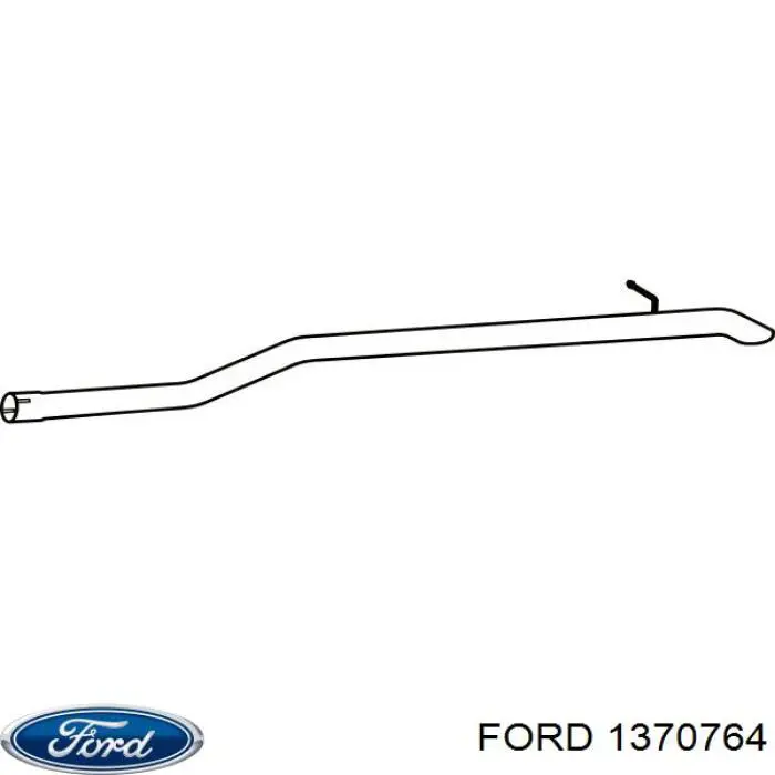 Compre 1370764 Ford Silenciador, parte traseira