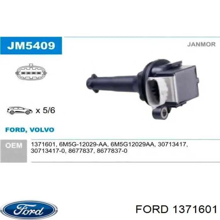 Bobina de ignição Ford 1371601 preço, a partir de 56,18 USD